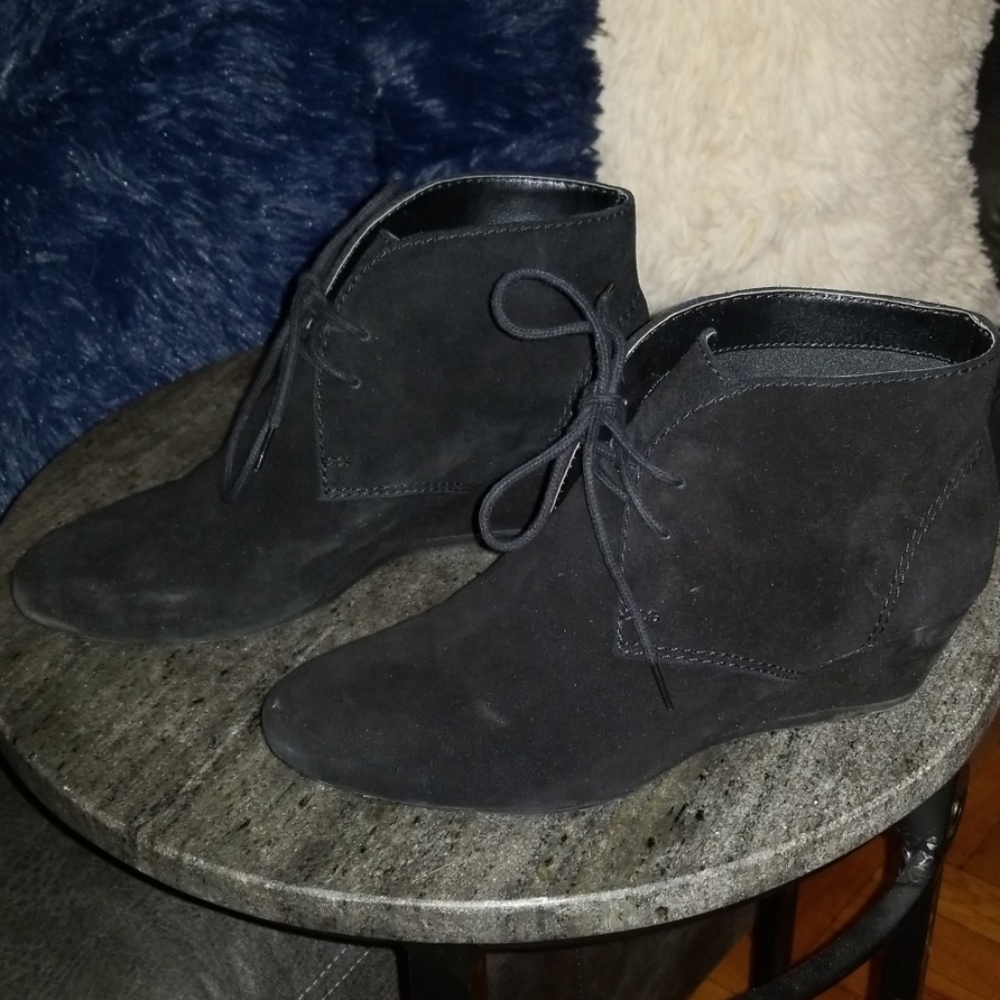 Nine West Suede Wedge Bootie